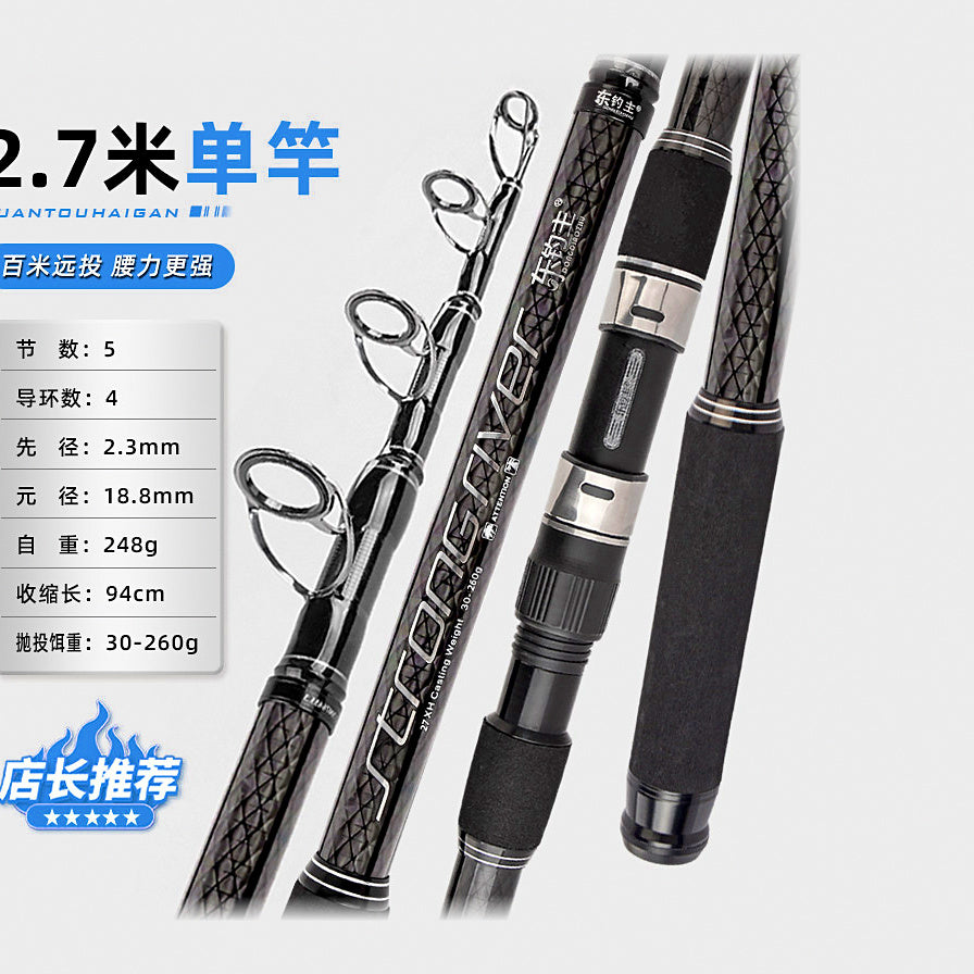 Carbon Long-Cast Rod & Reel Combo, 2.1–5.4 m (6.9–17.7 ft) – option photo