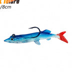 Soft Swimbait with Weighted Jig Head Hook, 6 g (0.2 oz) 8 cm – option photo