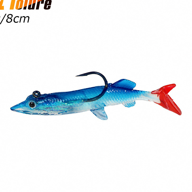 Soft Swimbait with Weighted Jig Head Hook, 6 g (0.2 oz) 8 cm – option photo