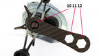 Carbon Fiber Flat Wrench for Reel Maintenance, 10/11/12 mm – option photo