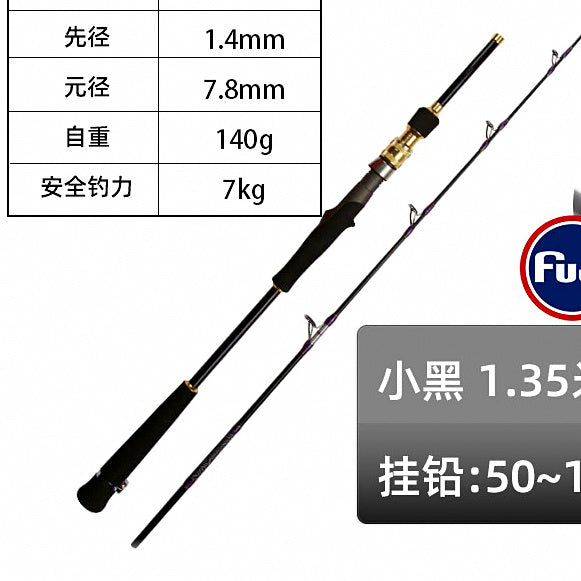 Solid Fiberglass Boat Rod, 2-Piece, 1.35–2.05 m (4.4–6.7 ft) – option photo