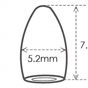 Tungsten Bullet Weight Sinkers for Texas Rig, 5 Pack – option photo