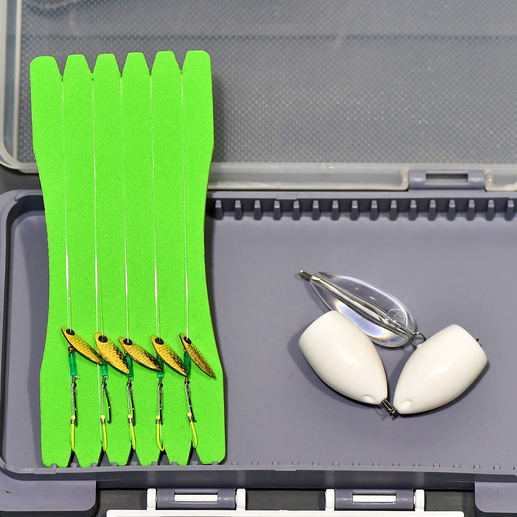 Micro Spinner Spoon Fly Lure, Double Hook, Ceramic Ring – option photo