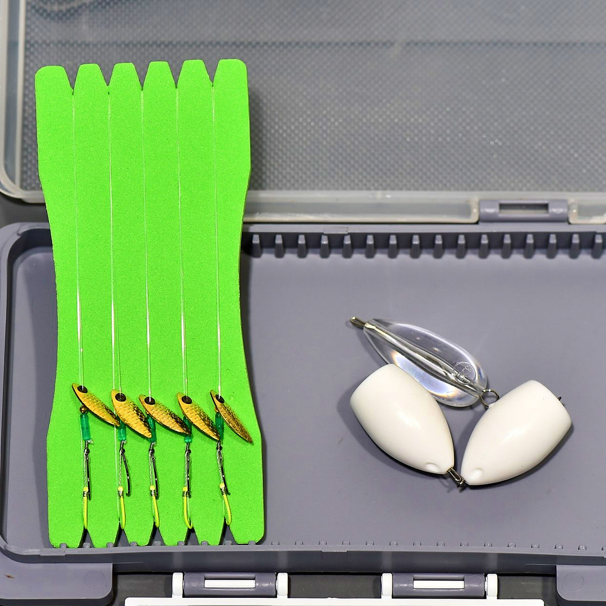 Micro Spinner Spoon Fly Lure, Double Hook, Ceramic Ring – option photo