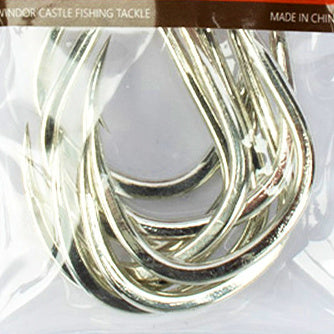 Saltwater Barbed Single Hooks with Ring Eye, Sizes 1/0–11/0 – option photo
