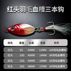 Mini Metal Jig, Feathered Treble Hook, 5–20 g (0.18–0.71 oz) – option photo