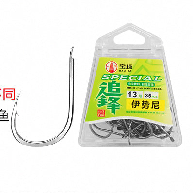 Iseni Barbed Fishing Hooks, Bulk Pack, Sizes #1–#20 – option photo