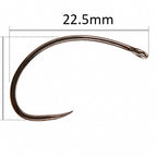 Barbless Curved Shank Fly Hooks, Sizes 6–18, 10-Pack – option photo