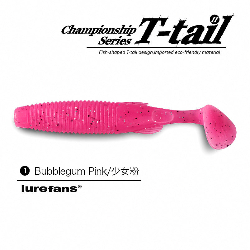 T-Tail & Curly Tail Soft Plastic Swimbait, 2.0–3.0 in – option photo