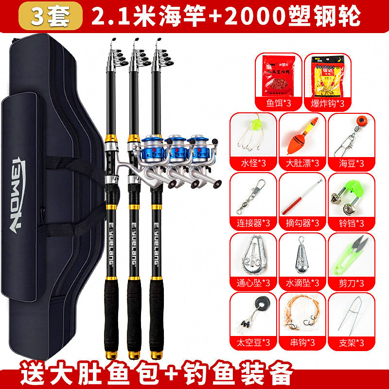 Rod and Reel Combo with Bag, 2.1–3.6 m (6.9–11.8 ft) – option photo
