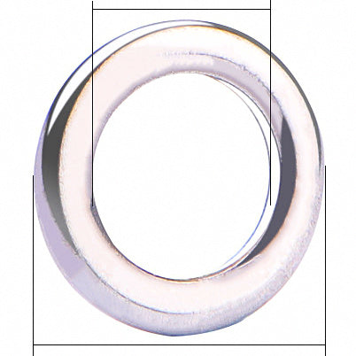 Stainless Steel Solid Rings, Sizes 1–6 (Flattened Jig Rings) – option photo