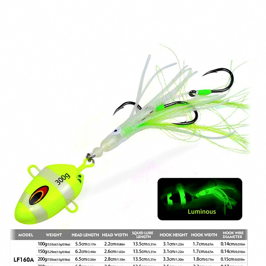 Slow Jigging Metal Jig, 100–300 g (3.5–10.6 oz) – option photo