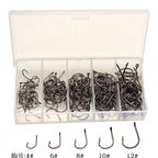 Ring Eye Saltwater Hooks Assortment, Sizes 4-12, 150 pc – option photo