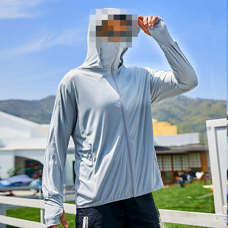 Men's UPF 50+ Hooded Sun Protection Fishing Jacket – option photo