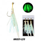 Glow Squid Single Assist Hooks, Aramid Cord, 3-Pack – option photo