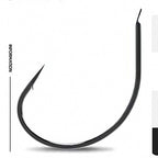 Barbed Bait Hooks, Sizes No. 9–15, Black or Gold – option photo