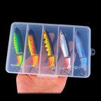 Jointed Propeller Tail Lure Set for Bass, Rotating Tail – option photo