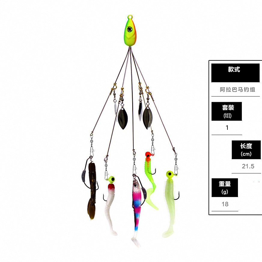 Alabama Rig Kit with Soft Baits, 21.5 cm (8.5 in), 18 g (0.6 oz) – option photo