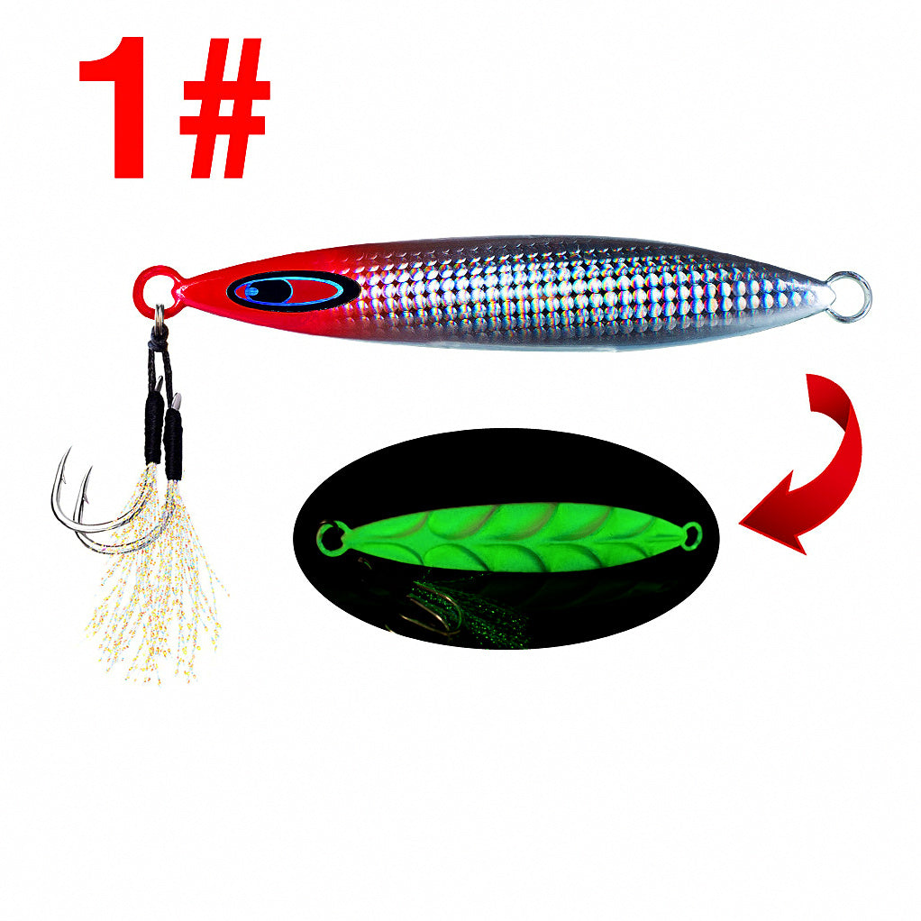 Slow Pitch Metal Jig, 40–200 g (1.4–7.1 oz), 6 Colors – option photo