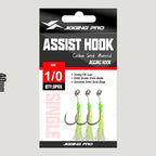 Single Hook Metal Jig, Barbed, 3-Pack, Sizes 1/0–4/0 – option photo