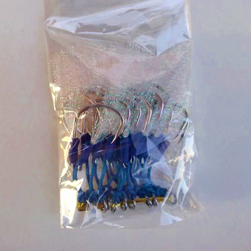 Barbed Double Assist Hooks for Slow Pitch Jigs, 1/0–4/0 – option photo