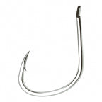 2X Strong Single Hooks, Barbed, High Carbon Steel, 10-Pack – option photo