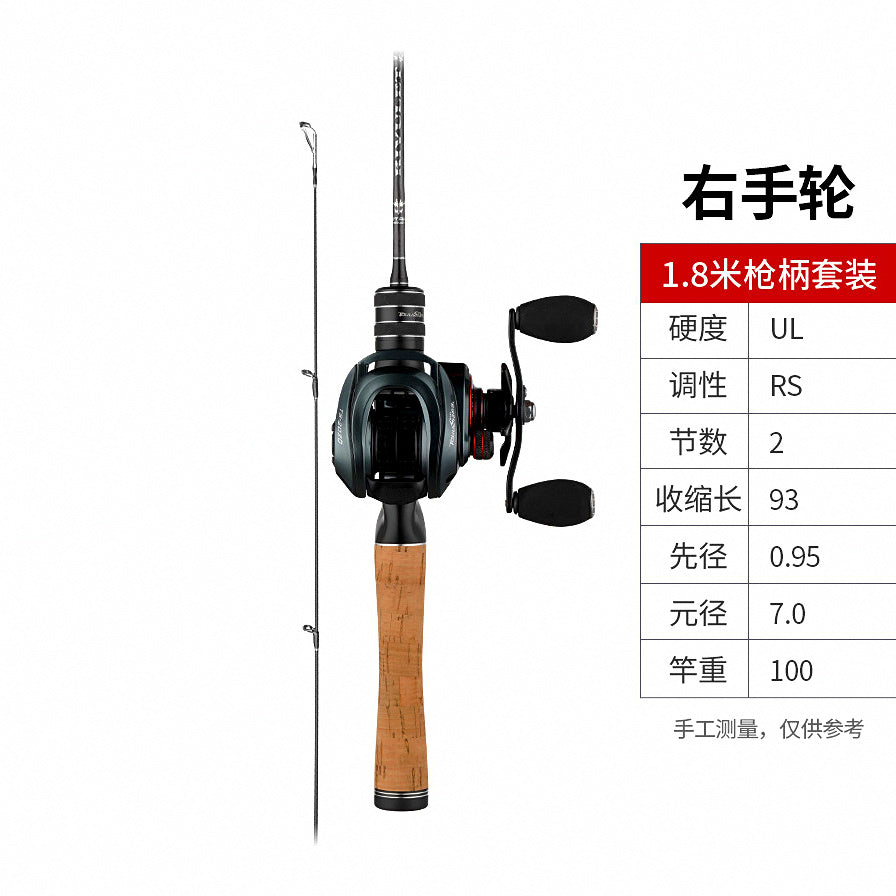 Ultralight Soft-Action Carbon Rod, 2-Piece, 5.5–5.9 ft – option photo