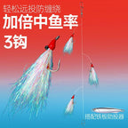 Pre-Tied Shrimp Skin Hook Rig, Crazy Charlie & Glow Shrimp – option photo