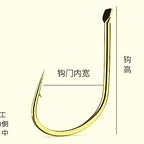 Barbed Corn Hooks, Gold, Sizes 7–13, 10 or 20 Pack – option photo