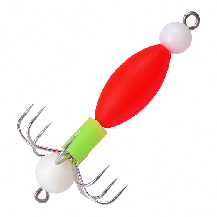 Glow Squid Jig, 8-Prong Single-Tier Barbless, Size 10 – option photo