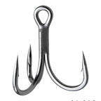Barbed Treble Hooks, Sizes 8 to 5/0, Tin & Anti-Rust – option photo
