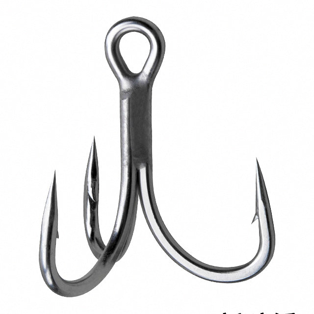 Barbed Treble Hooks, Sizes 8 to 5/0, Tin & Anti-Rust – option photo