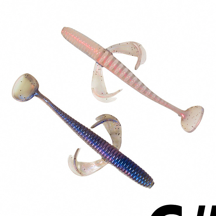 Floating T-Tail Soft Bait with Jig Head Hook, 5.5 & 7 cm – option photo