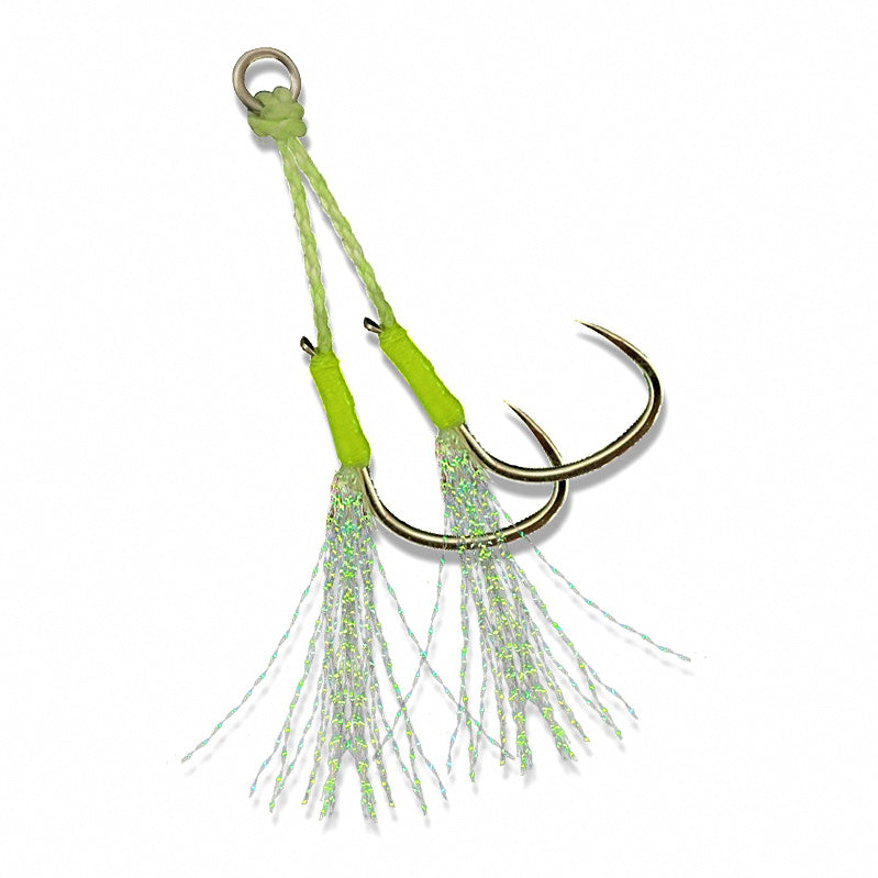 Wire Assist Hooks for Jigs, Single or Double, 1/0–5/0 – option photo