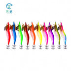 Glow Wood Shrimp Squid Jig Set, 10 Colors, Rattle Bead – option photo