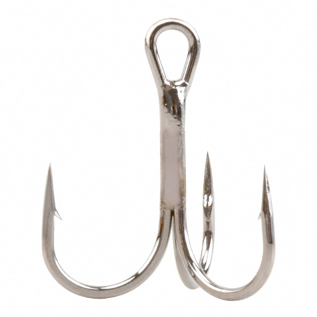Barbed Treble Hooks, Black Nickel & Matte Tin, Sizes 12–2/0 – option photo