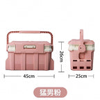 Hard Plastic Fishing Tackle Box, Sit-On Lid, Large & Small – option photo