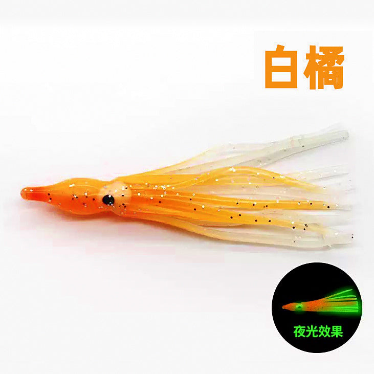 Glow Octopus Skirt Squid Lures, 5-Pack Soft Baits – option photo