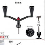 Spinning Reel Handle, Dual-Lock Replacement Arm, Black/Red – option photo