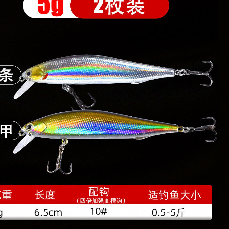 Minnow Hard Bait, Slow Sinking & Floating, 5–14 g (0.18–0.49 oz) – option photo