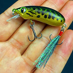 Fat Minnow Hard Bait Lure, Single or Treble Hook – option photo