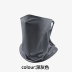 Ice Silk UV Sun Face Mask, Neck Cover, Ear Loop, One Size – option photo