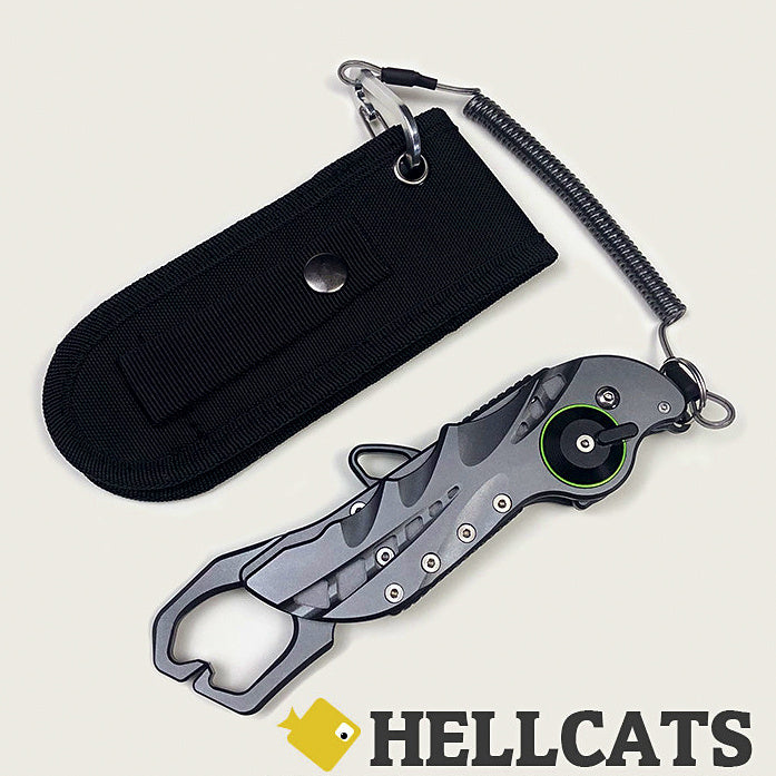 Aluminum Fish Gripper and Lure Pliers, Gunmetal – option photo