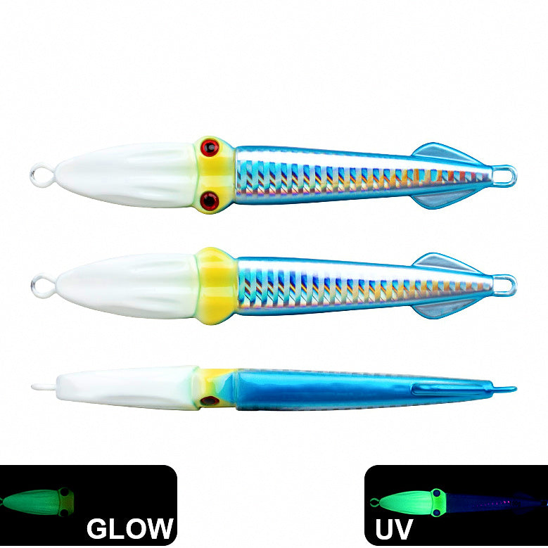 Fast Sinking Glow Metal Jig, 100 g (3.5 oz) & 150 g (5.3 oz) – option photo