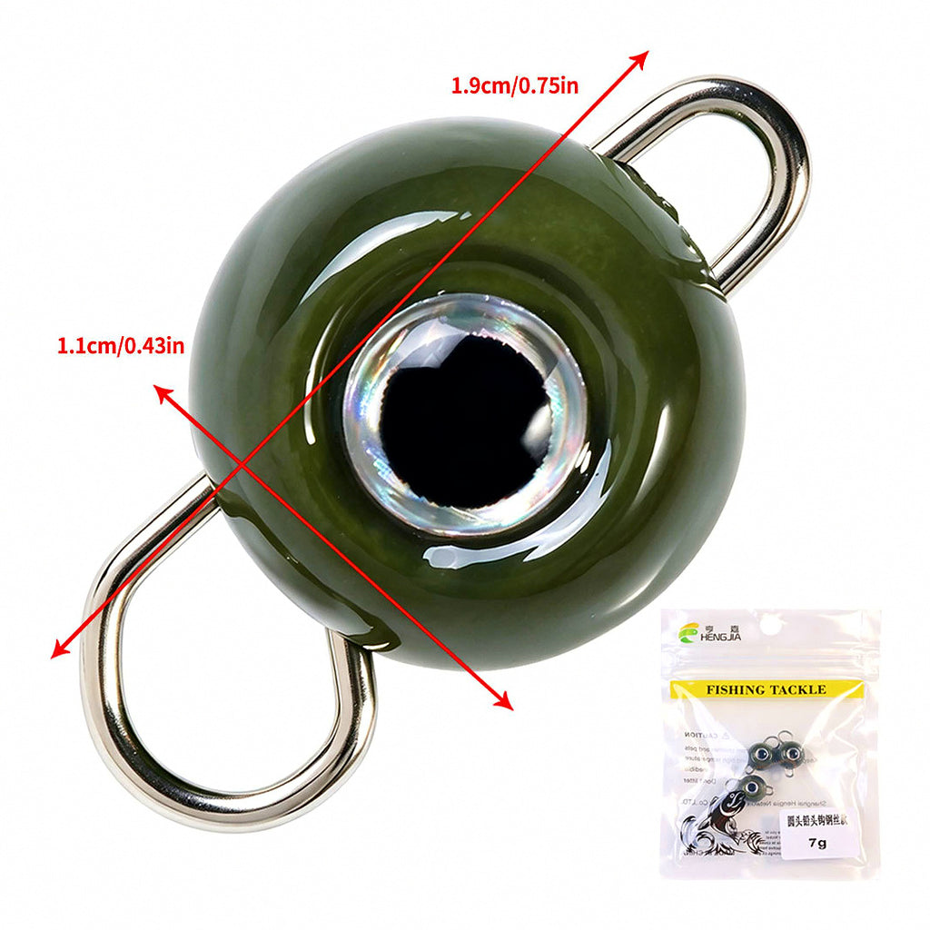 Round Head Jig Heads, 3.5–14 g (1/8–1/2 oz), 3-Pack – option photo