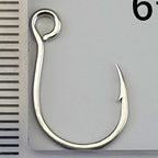 Tin-Plated Single Lure Hook with Ring, Sizes 10 to 4/0 – option photo