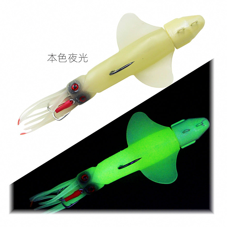 Lead Head Squid Soft Bait, Glow, 120–200 g (4.2–7.1 oz) – option photo