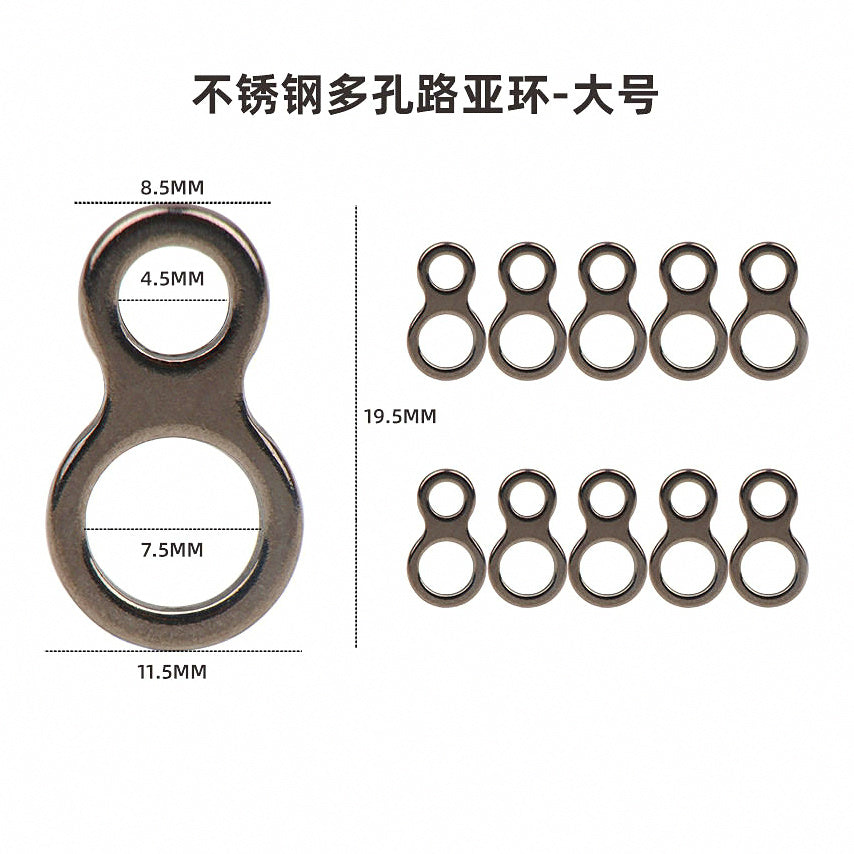 304 Stainless Steel Figure-Eight Fishing Swivel Connector – option photo
