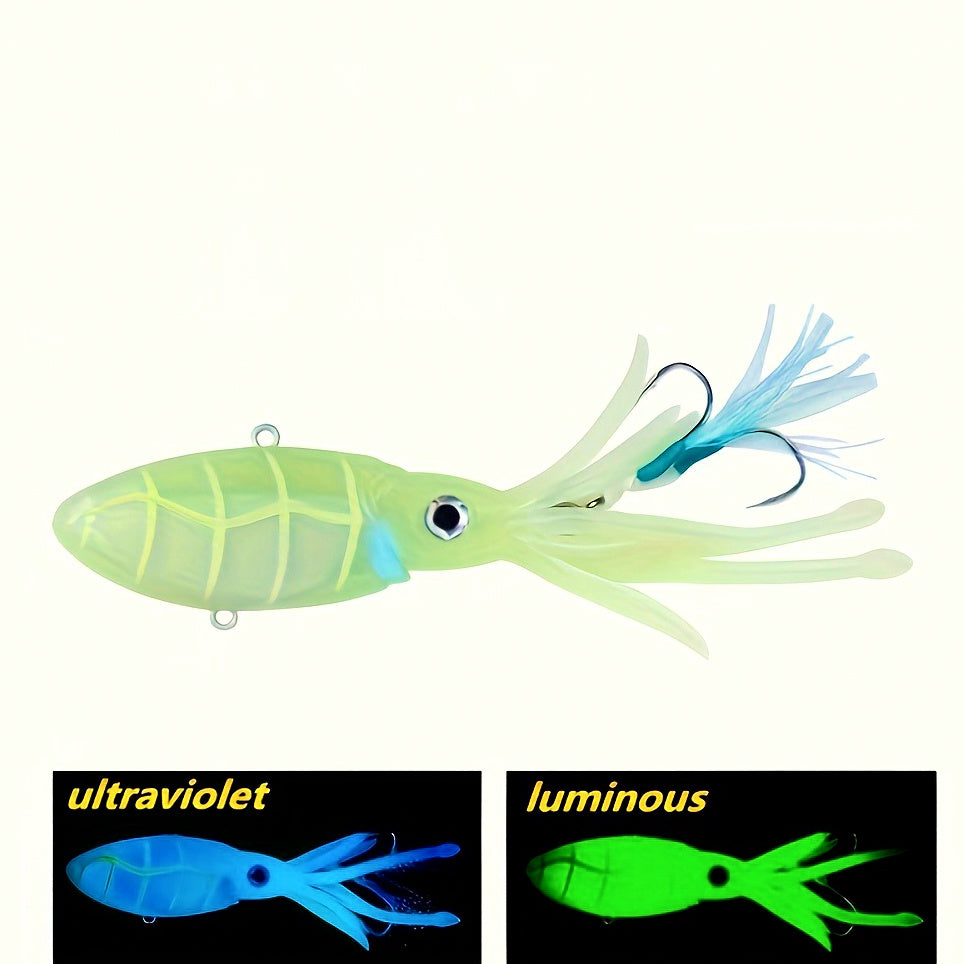 Weighted Soft Squid Lure with 3D Eyes, 90–250 g (3.2–8.8 oz) – option photo