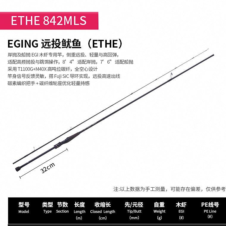 Egi Squid & Octopus Rod, Carbon, Multiple Models – option photo